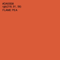#DA5B38 - Flame Pea Color Image